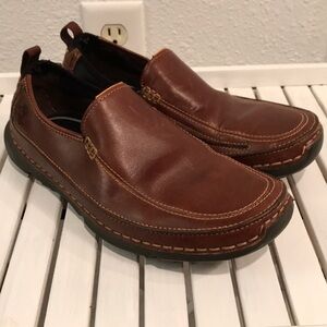Timberland brand size 8M genuine leather slip on shoes